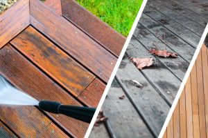 Lavage et dégraissage du patio pour été