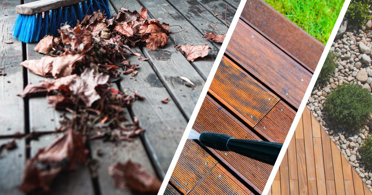 Préparation et nettoyage du patio pour été