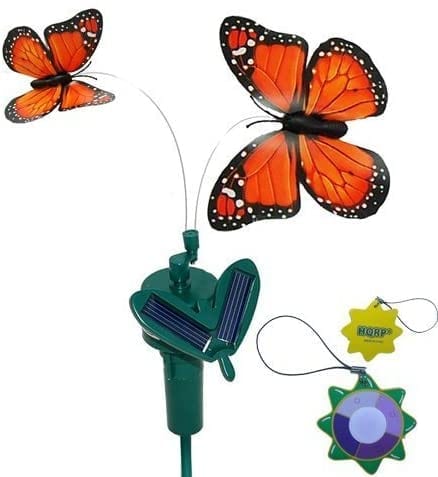 Papillon et libellule à énergie solaire