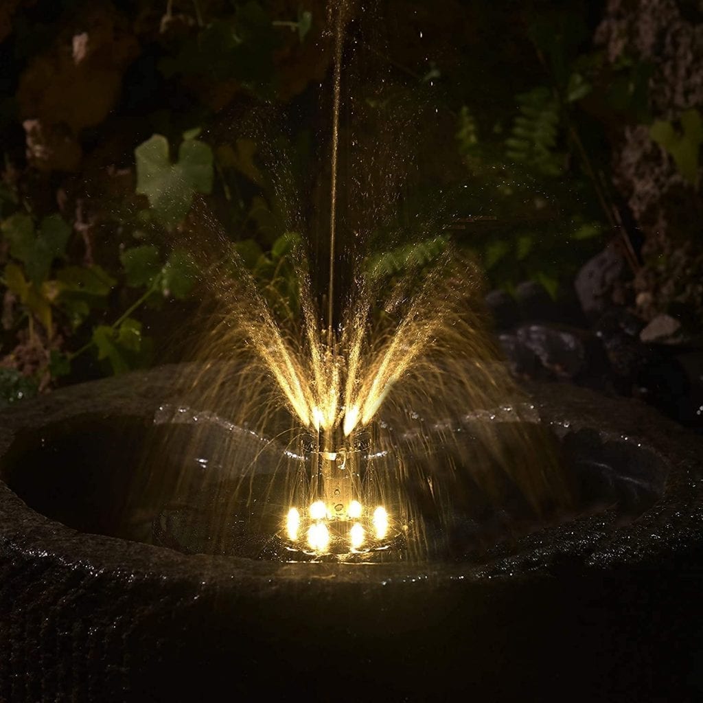 fontaine d'eau solaire