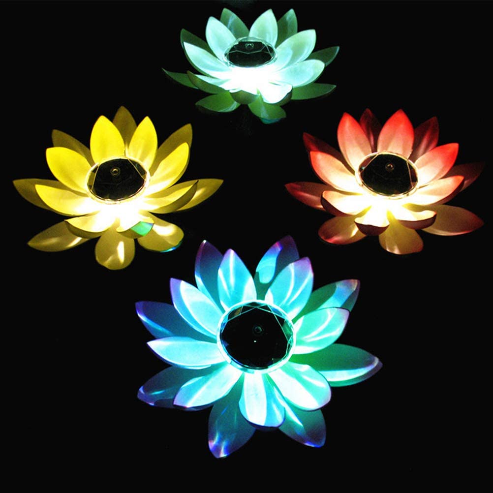 lumière solaire piscine