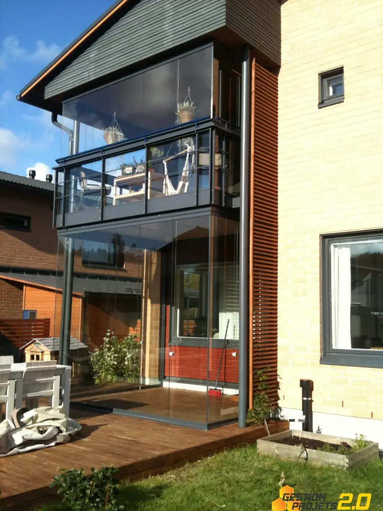Rideaux de verre balcon
